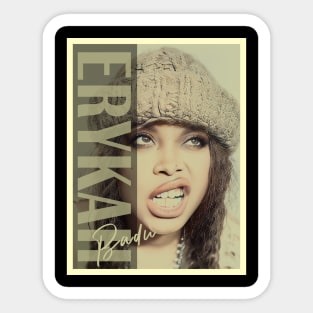 Smooth Detail Erykah Badu Sticker